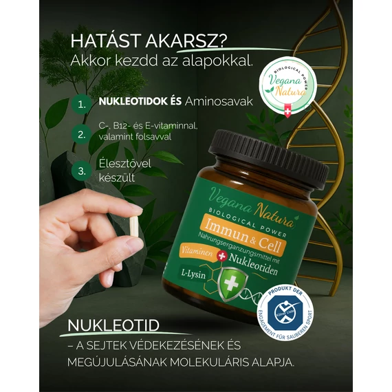 Immun & Cell PRO – sejtszintű immuntámogató nukleotid komplex 60 kapszula 