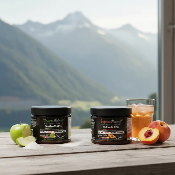 NukleoMAP13 – BCAA + nukleotid + MAAP sportital por zöldalma ízben 