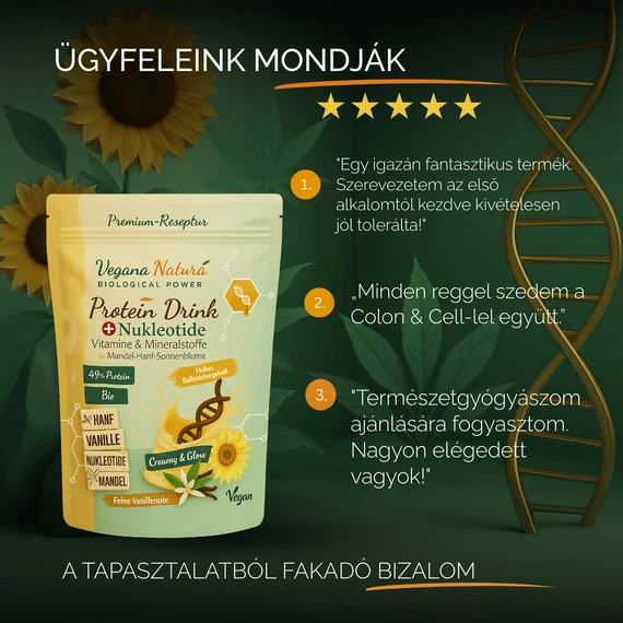 Protein Prémium Fehérjeital (BIO, Vegán) vanília
